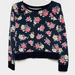 Black Floral Sweatshirt By Decree